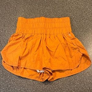 FP Movement Women's Get Your Flirt On Rust Shorts - size small